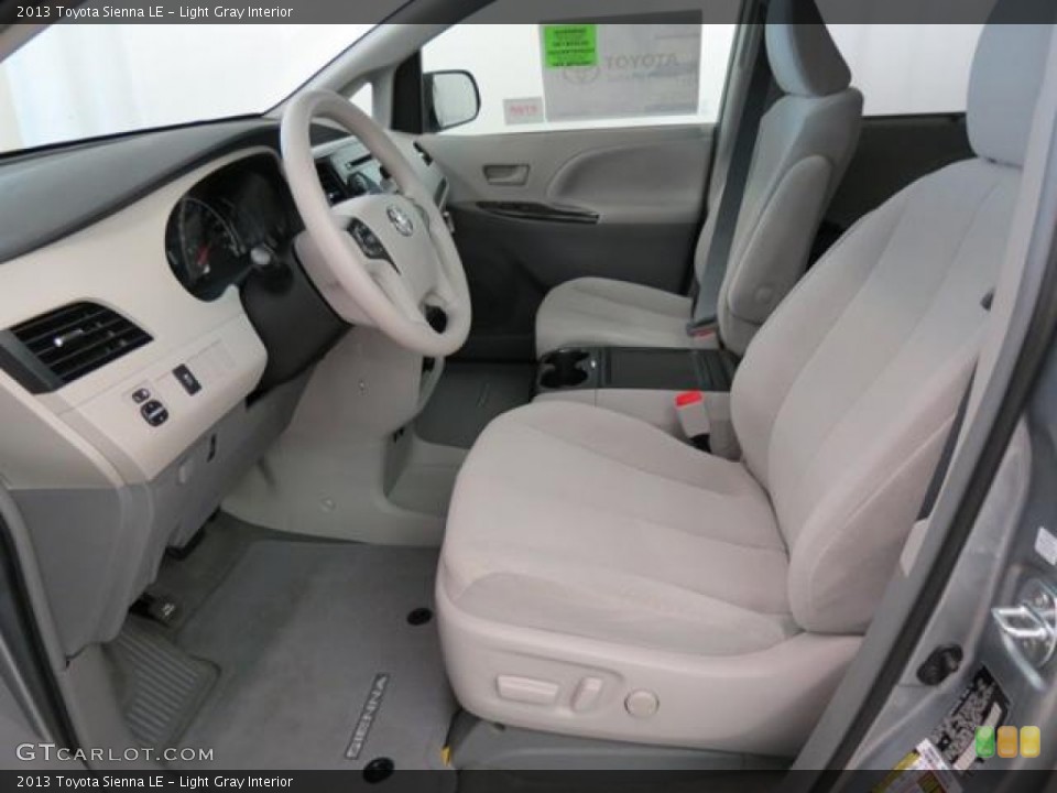 Light Gray Interior Front Seat for the 2013 Toyota Sienna LE #77563008