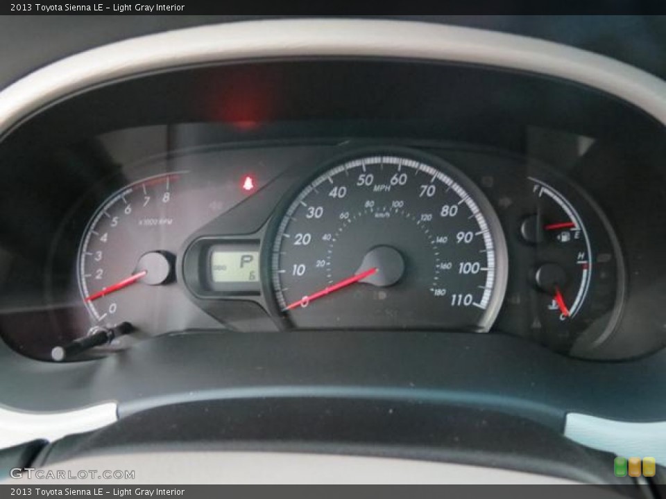 Light Gray Interior Gauges for the 2013 Toyota Sienna LE #77563065