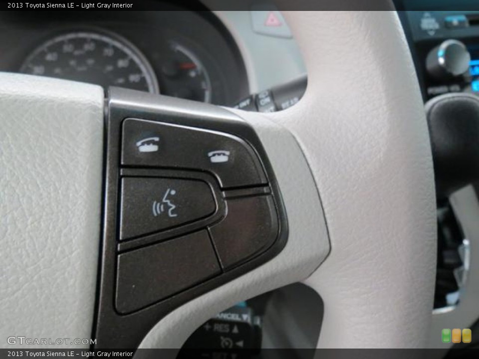 Light Gray Interior Controls for the 2013 Toyota Sienna LE #77563131