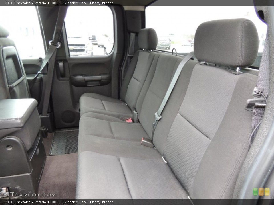 Ebony Interior Rear Seat for the 2010 Chevrolet Silverado 1500 LT Extended Cab #77563242