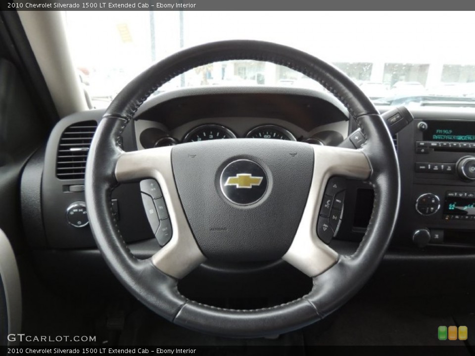 Ebony Interior Steering Wheel for the 2010 Chevrolet Silverado 1500 LT Extended Cab #77563329