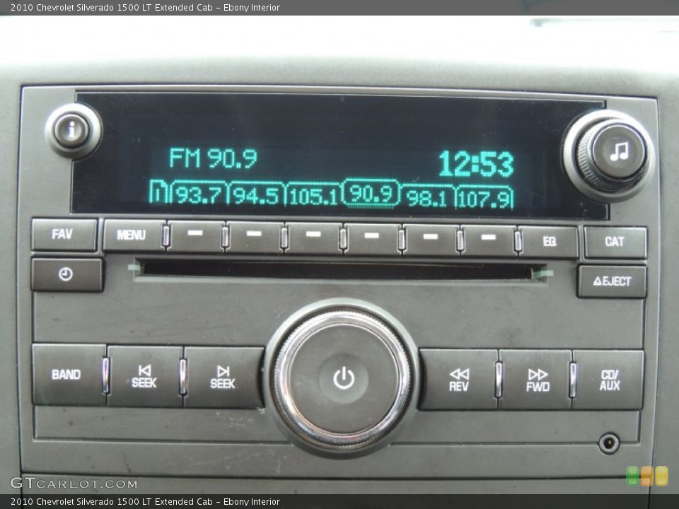 Ebony Interior Audio System for the 2010 Chevrolet Silverado 1500 LT Extended Cab #77563419