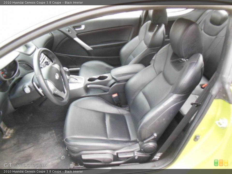 Black Interior Front Seat for the 2010 Hyundai Genesis Coupe 3.8 Coupe #77563854