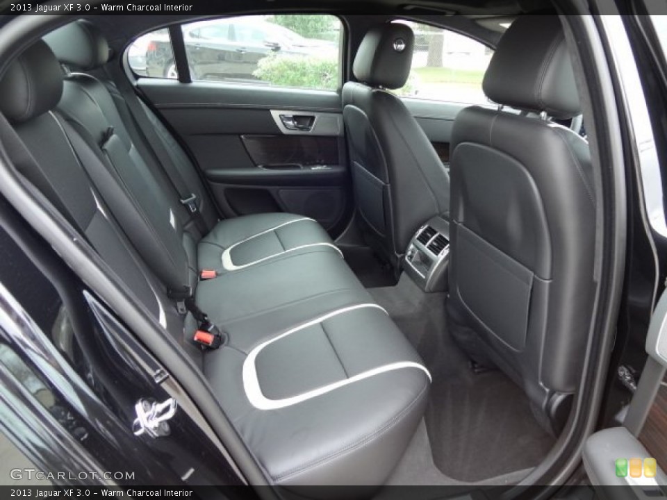 Warm Charcoal Interior Rear Seat for the 2013 Jaguar XF 3.0 #77563876