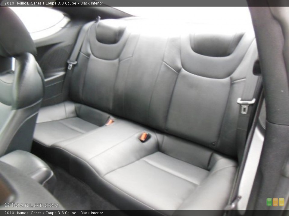 Black Interior Rear Seat for the 2010 Hyundai Genesis Coupe 3.8 Coupe #77563900