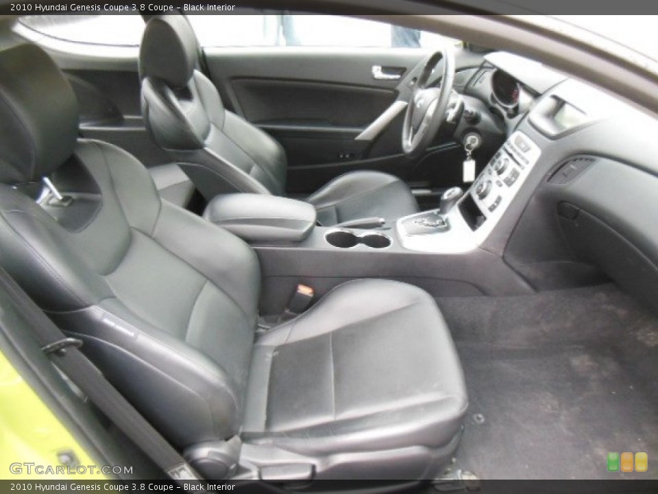 Black Interior Front Seat for the 2010 Hyundai Genesis Coupe 3.8 Coupe #77563950