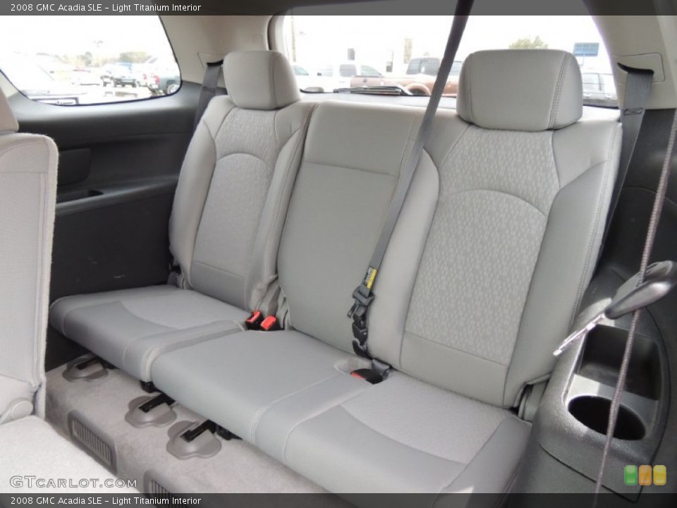 Light Titanium Interior Rear Seat for the 2008 GMC Acadia SLE #77564121