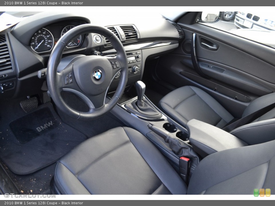 Black Interior Prime Interior for the 2010 BMW 1 Series 128i Coupe #77564529