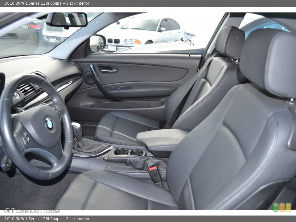 Black Interior Front Seat for the 2010 BMW 1 Series 128i Coupe #77564609