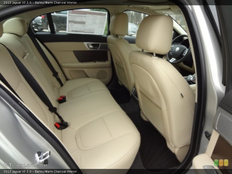 Barley/Warm Charcoal Interior Rear Seat for the 2013 Jaguar XF 3.0 #77564808