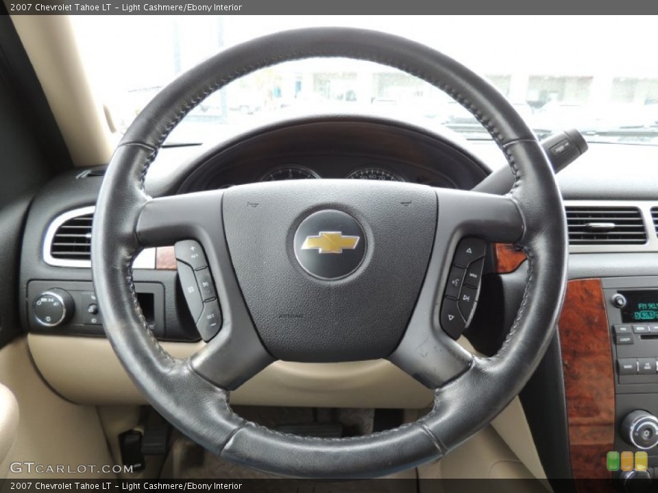Light Cashmere/Ebony Interior Steering Wheel for the 2007 Chevrolet Tahoe LT #77564839