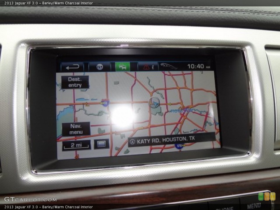 Barley/Warm Charcoal Interior Navigation for the 2013 Jaguar XF 3.0 #77564932