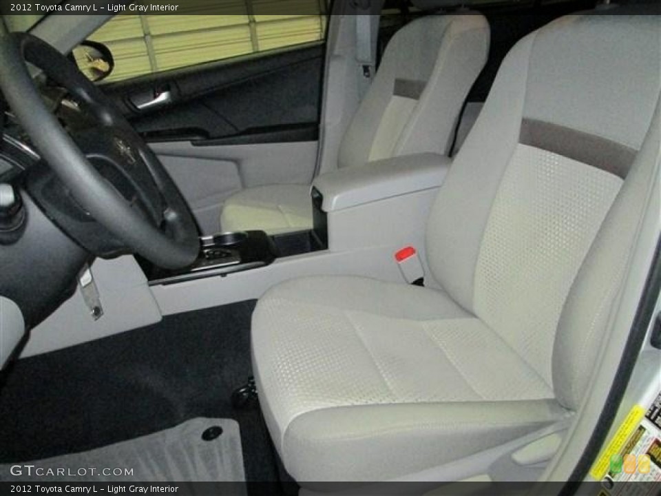 Light Gray Interior Front Seat for the 2012 Toyota Camry L #77565363