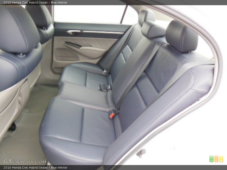 Blue Interior Rear Seat for the 2010 Honda Civic Hybrid Sedan #77565842
