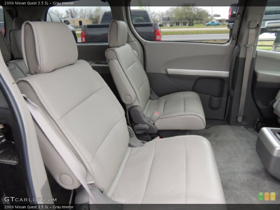 Gray Interior Rear Seat for the 2009 Nissan Quest 3.5 SL #77565924