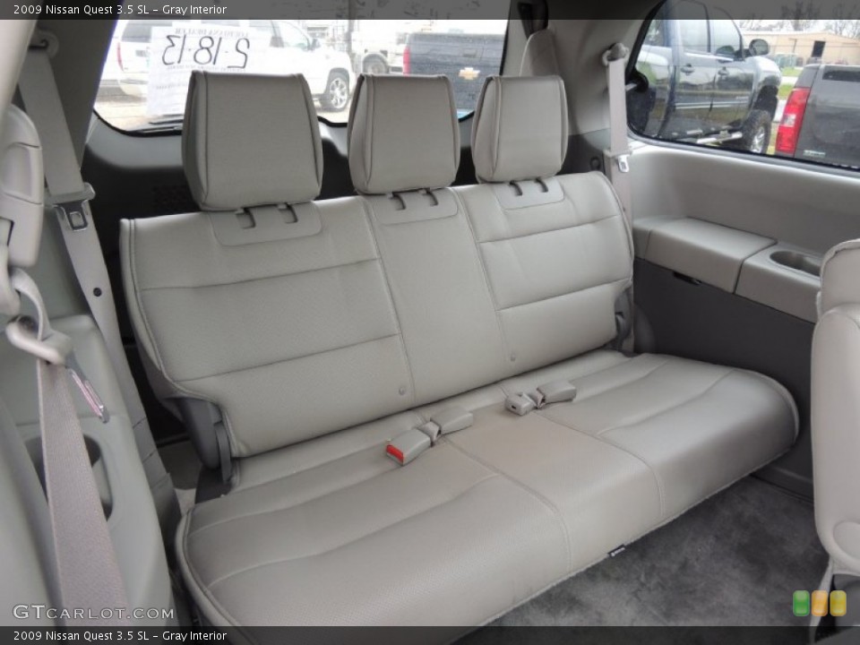 Gray Interior Rear Seat for the 2009 Nissan Quest 3.5 SL #77565946