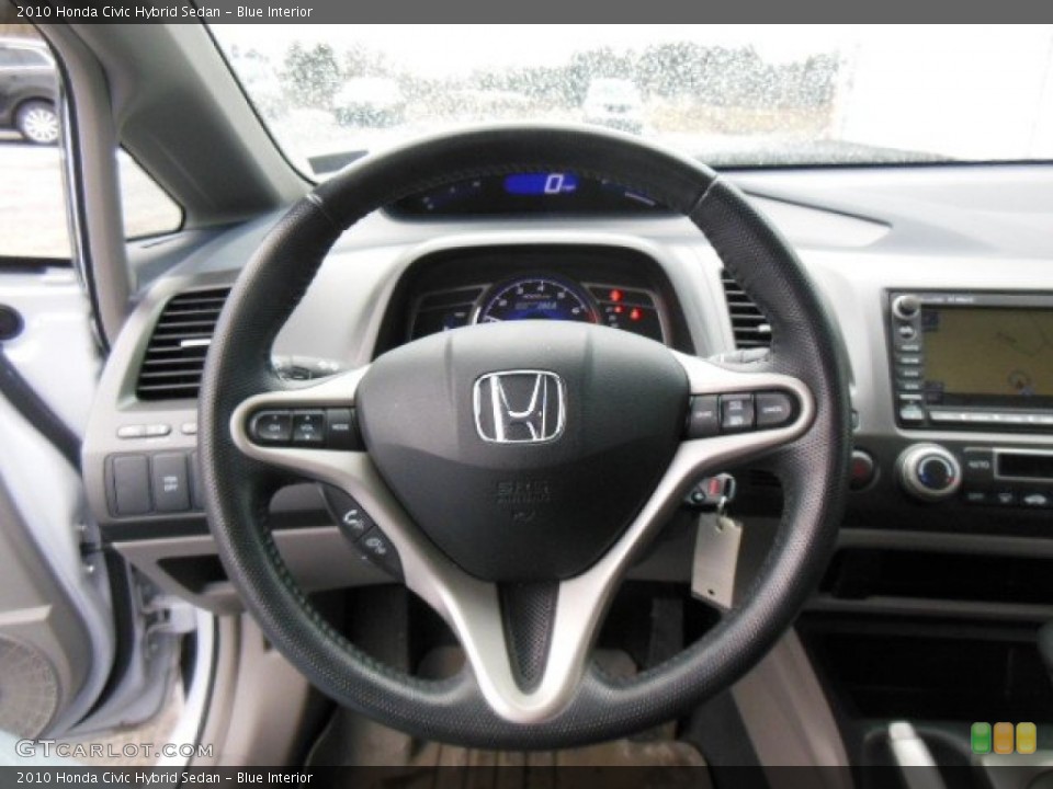 Blue Interior Steering Wheel for the 2010 Honda Civic Hybrid Sedan #77565985