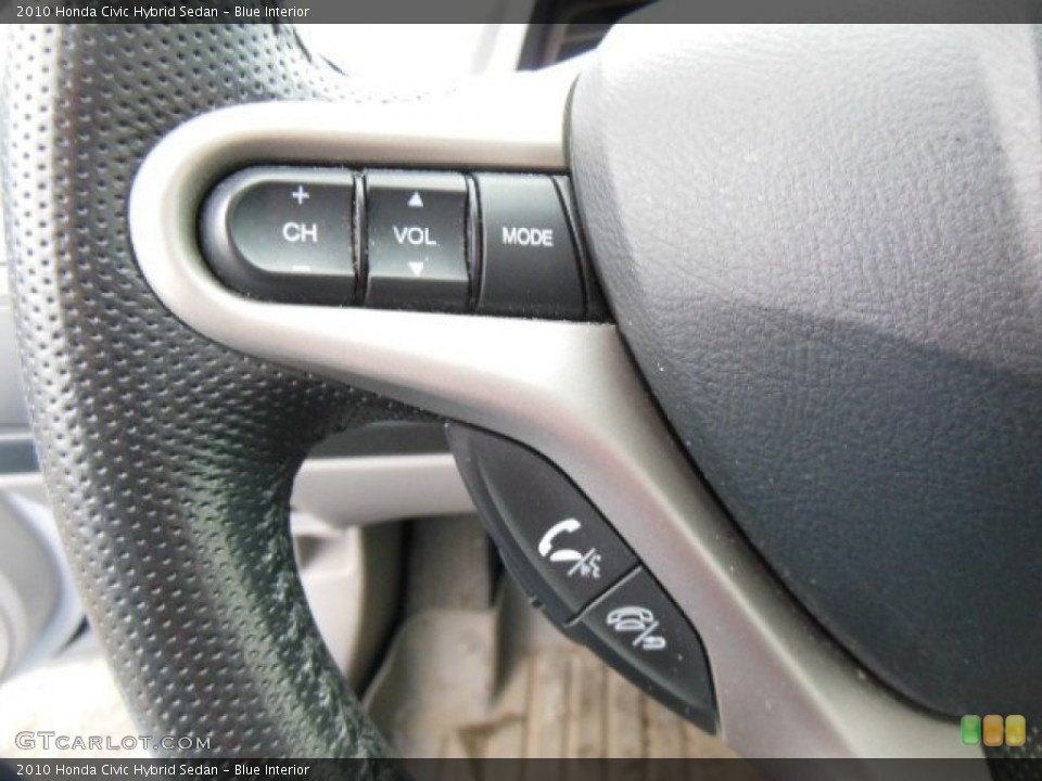 Blue Interior Controls for the 2010 Honda Civic Hybrid Sedan #77566002