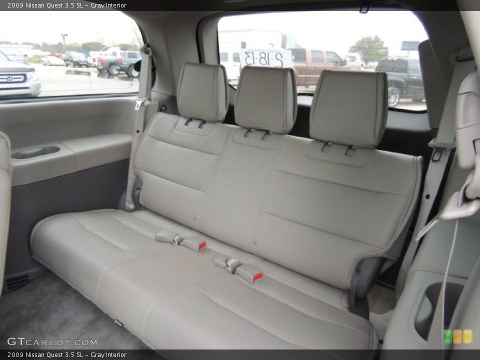 Gray Interior Rear Seat for the 2009 Nissan Quest 3.5 SL #77566068