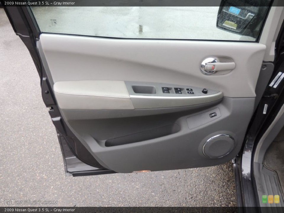 Gray Interior Door Panel for the 2009 Nissan Quest 3.5 SL #77566115