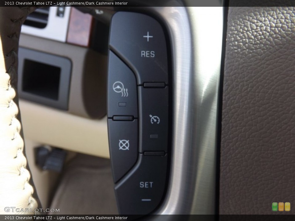 Light Cashmere/Dark Cashmere Interior Controls for the 2013 Chevrolet Tahoe LTZ #77567229
