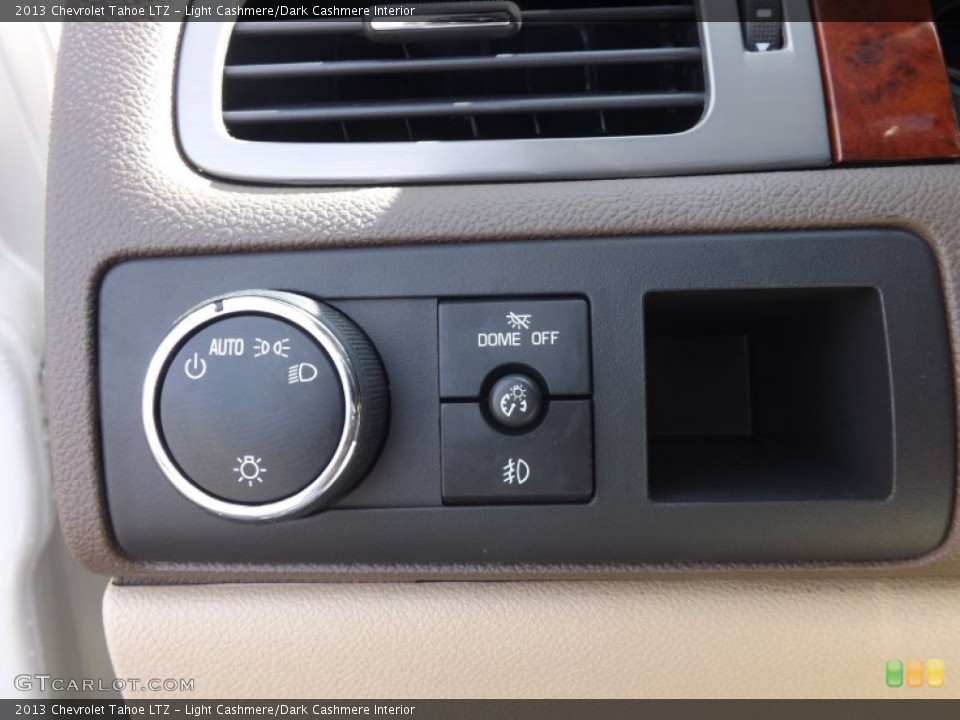 Light Cashmere/Dark Cashmere Interior Controls for the 2013 Chevrolet Tahoe LTZ #77567250