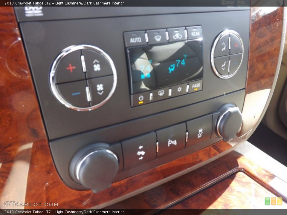 Light Cashmere/Dark Cashmere Interior Controls for the 2013 Chevrolet Tahoe LTZ #77567340