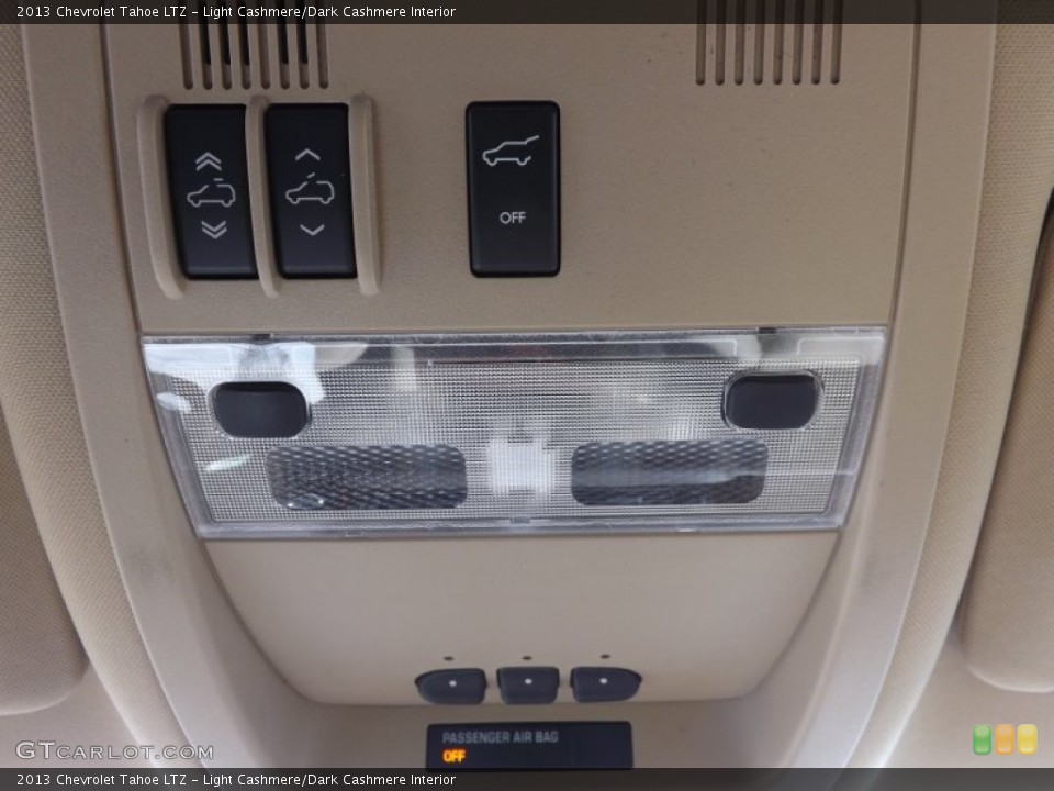 Light Cashmere/Dark Cashmere Interior Controls for the 2013 Chevrolet Tahoe LTZ #77567403
