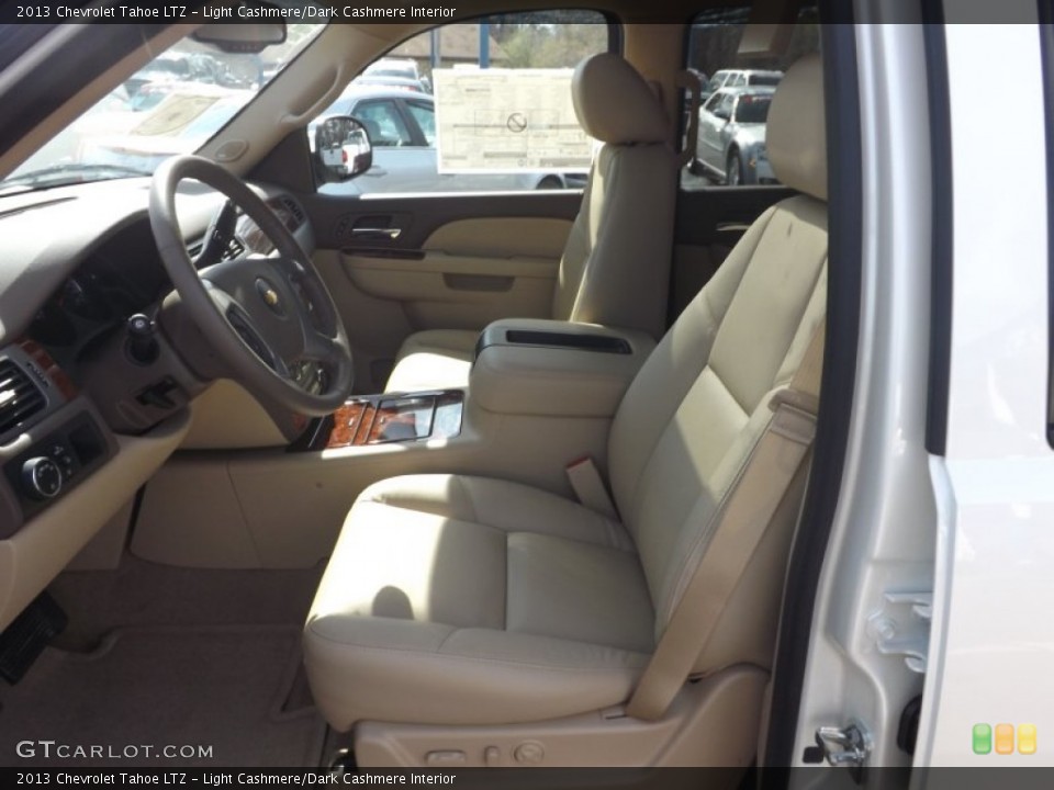 Light Cashmere/Dark Cashmere Interior Front Seat for the 2013 Chevrolet Tahoe LTZ #77567495