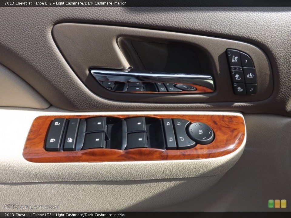 Light Cashmere/Dark Cashmere Interior Controls for the 2013 Chevrolet Tahoe LTZ #77567622