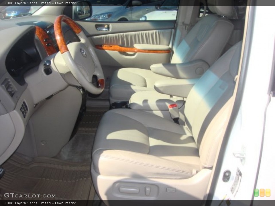 Fawn Interior Front Seat for the 2008 Toyota Sienna Limited #77568313