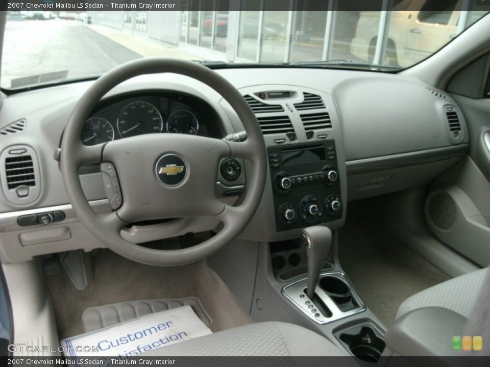 Titanium Gray Interior Prime Interior for the 2007 Chevrolet Malibu LS Sedan #77568570