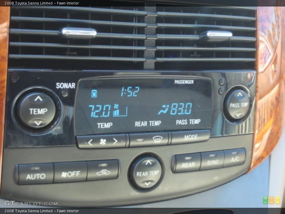 Fawn Interior Controls for the 2008 Toyota Sienna Limited #77568614