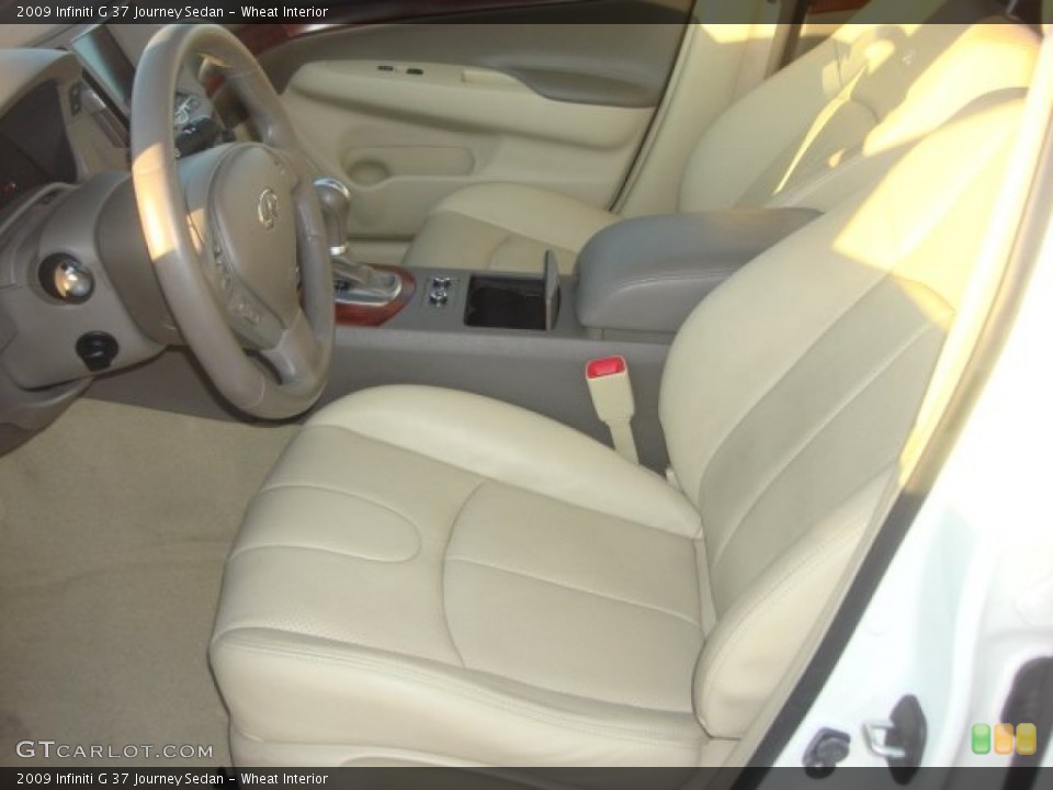 Wheat Interior Front Seat for the 2009 Infiniti G 37 Journey Sedan #77569083
