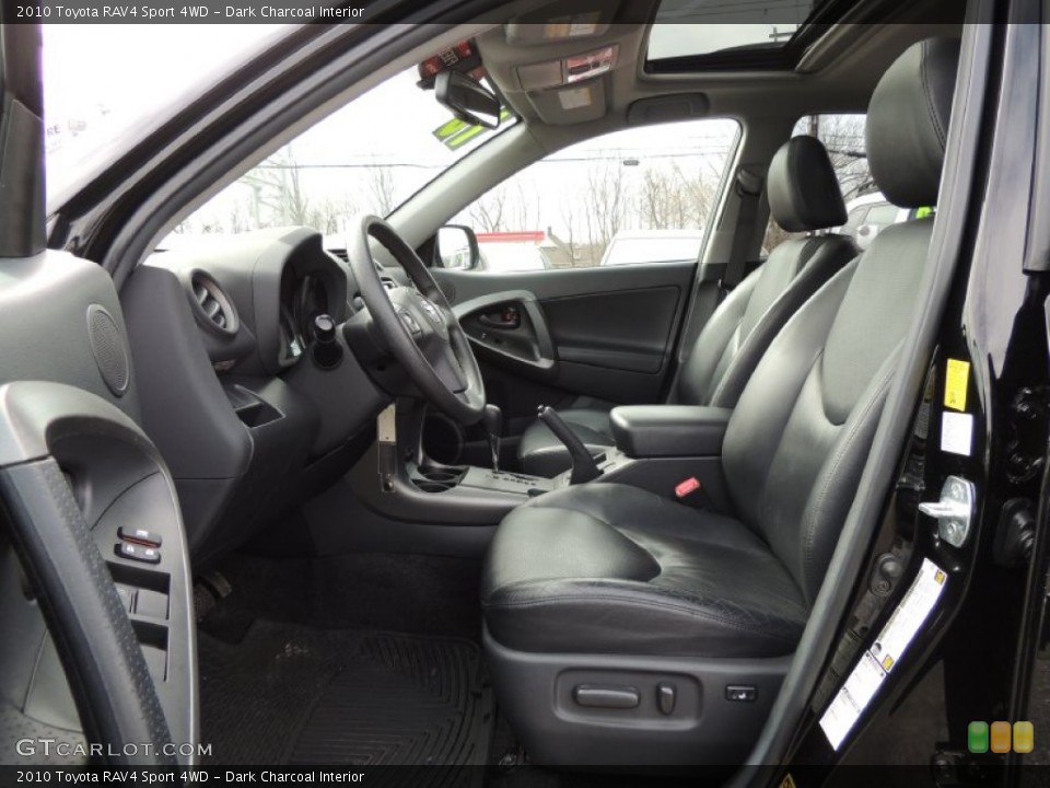 Dark Charcoal Interior Front Seat for the 2010 Toyota RAV4 Sport 4WD #77569266