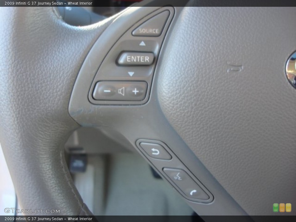 Wheat Interior Controls for the 2009 Infiniti G 37 Journey Sedan #77569311