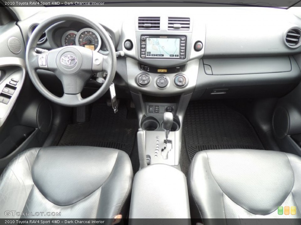 Dark Charcoal Interior Dashboard for the 2010 Toyota RAV4 Sport 4WD #77569326