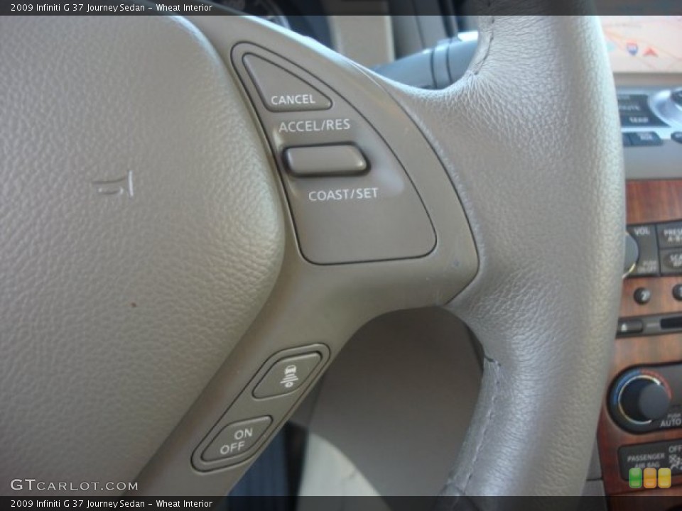 Wheat Interior Controls for the 2009 Infiniti G 37 Journey Sedan #77569329