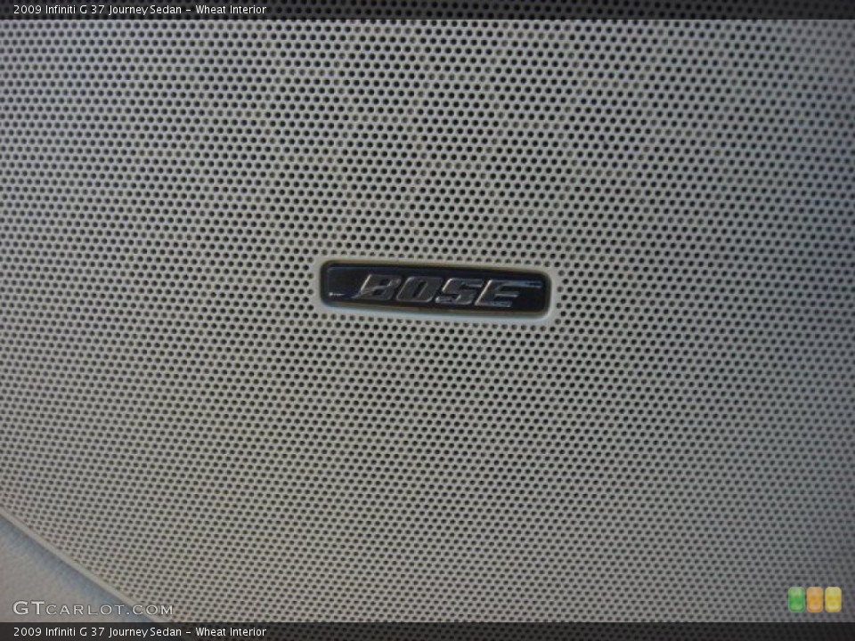 Wheat Interior Audio System for the 2009 Infiniti G 37 Journey Sedan #77569353
