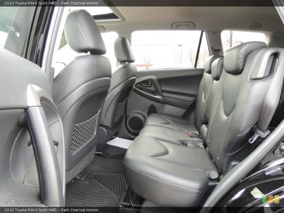 Dark Charcoal Interior Rear Seat for the 2010 Toyota RAV4 Sport 4WD #77569386