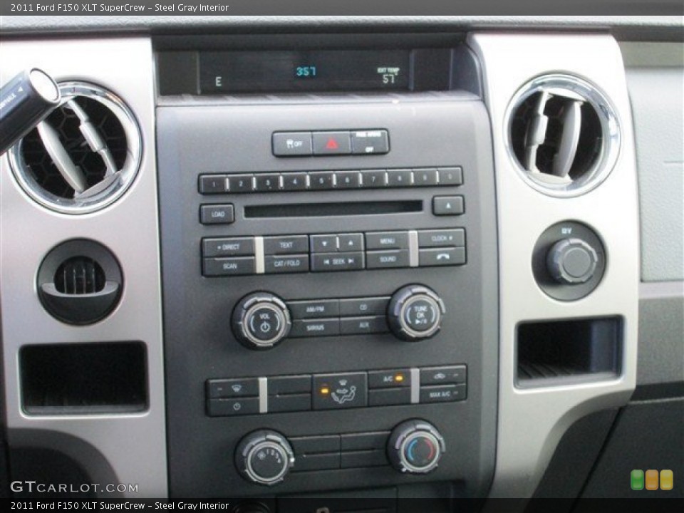 Steel Gray Interior Controls for the 2011 Ford F150 XLT SuperCrew #77570037