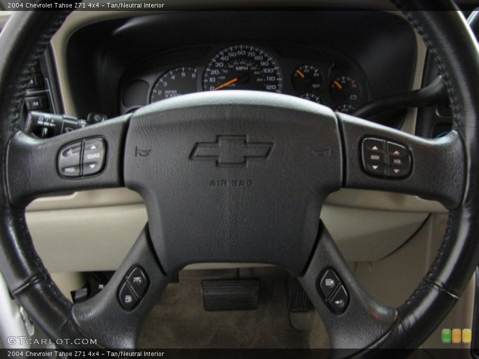 Tan/Neutral Interior Steering Wheel for the 2004 Chevrolet Tahoe Z71 4x4 #77571537