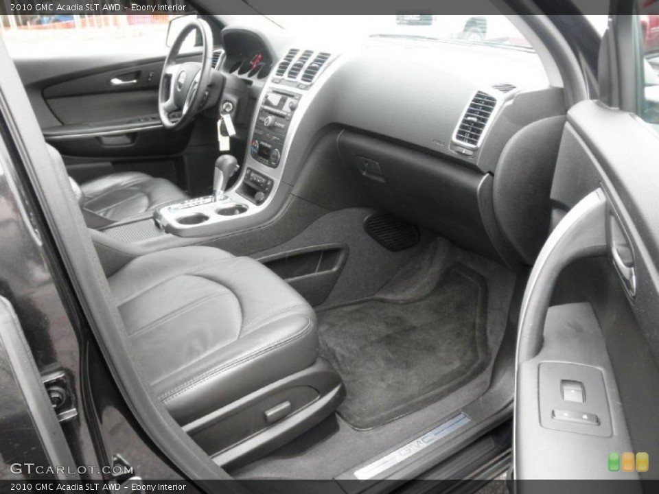 Ebony Interior Photo for the 2010 GMC Acadia SLT AWD #77572218