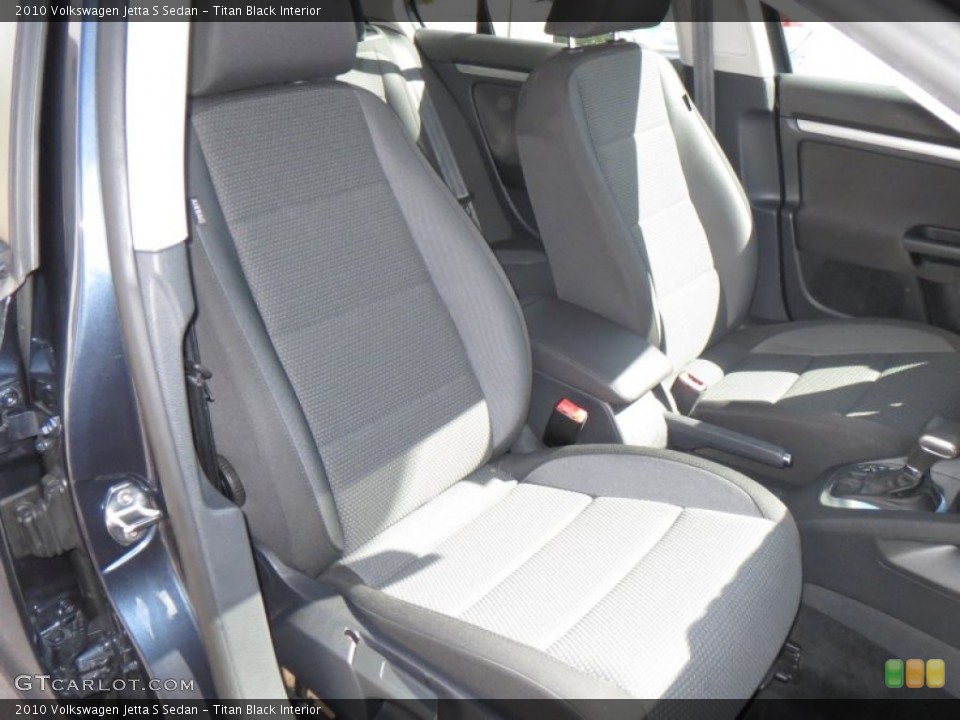 Titan Black Interior Front Seat for the 2010 Volkswagen Jetta S Sedan #77572401