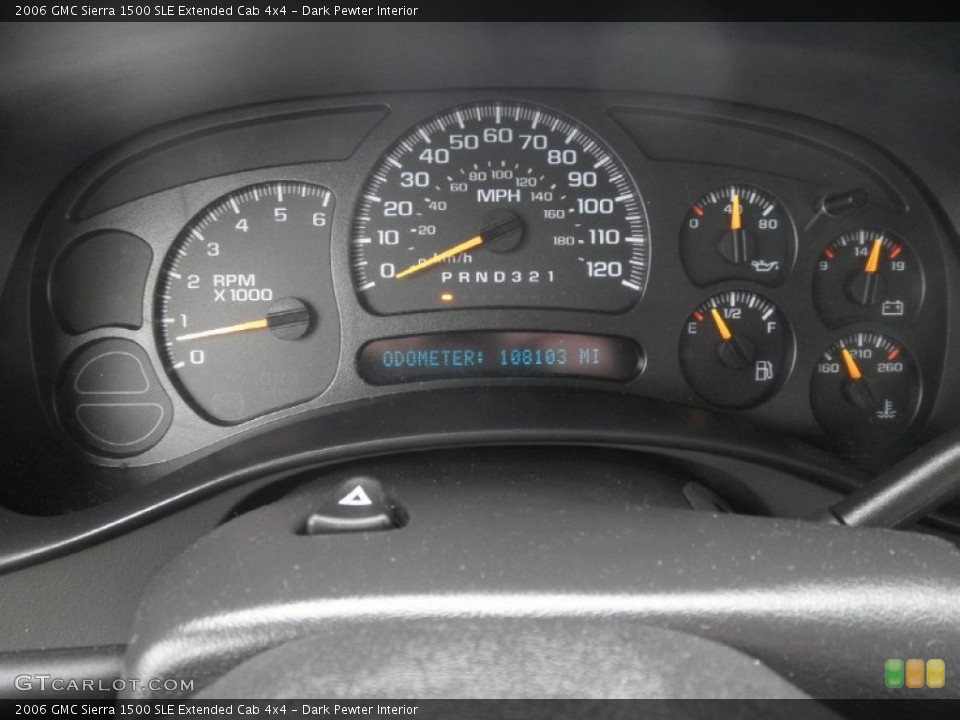 Dark Pewter Interior Gauges for the 2006 GMC Sierra 1500 SLE Extended Cab 4x4 #77572446