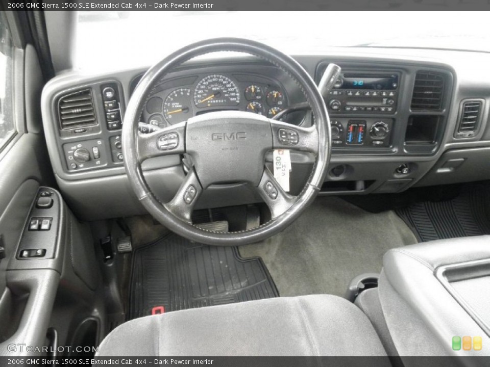 Dark Pewter Interior Dashboard for the 2006 GMC Sierra 1500 SLE Extended Cab 4x4 #77572502