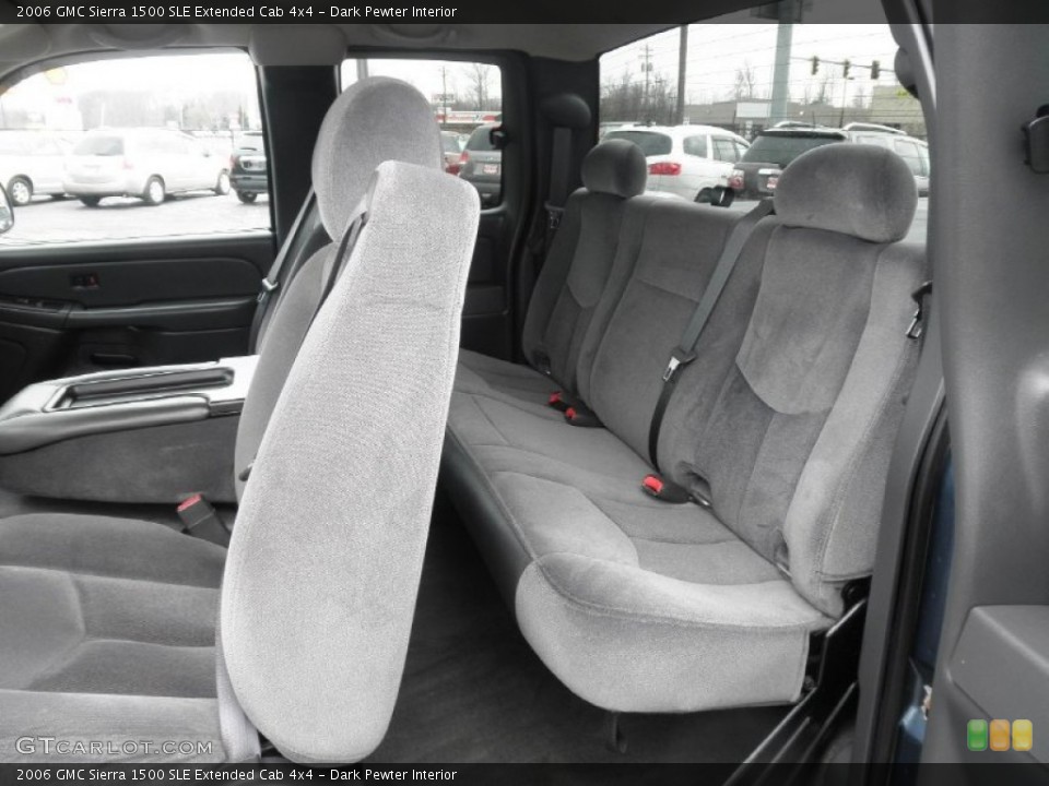 Dark Pewter Interior Rear Seat for the 2006 GMC Sierra 1500 SLE Extended Cab 4x4 #77572518