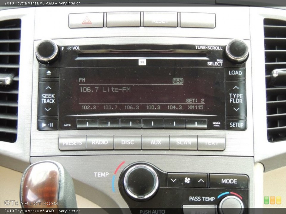 Ivory Interior Audio System for the 2010 Toyota Venza V6 AWD #77572735