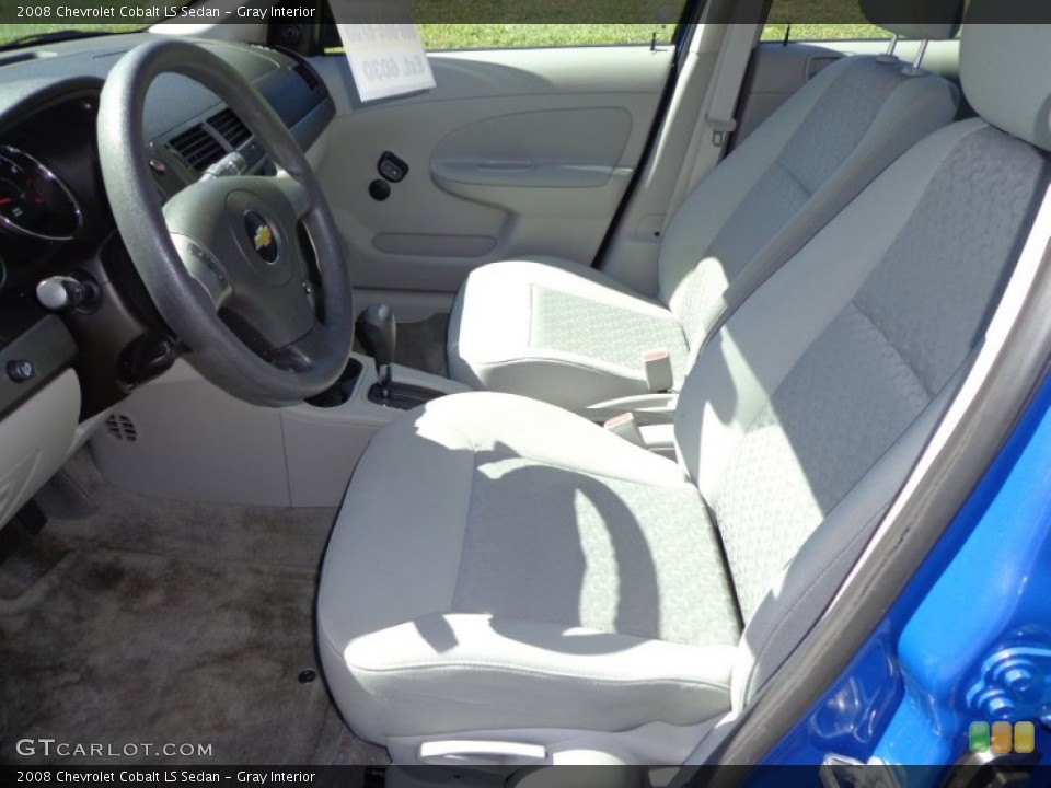 Gray Interior Front Seat for the 2008 Chevrolet Cobalt LS Sedan #77573160