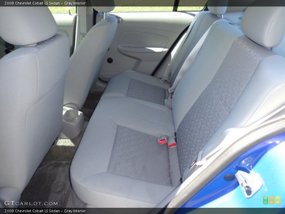 Gray Interior Rear Seat for the 2008 Chevrolet Cobalt LS Sedan #77573180